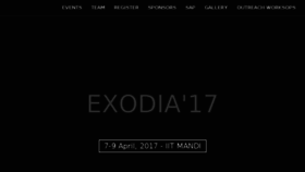 What Exodia.in website looked like in 2017 (6 years ago)