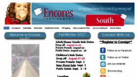 What Encoresconsignmentsouth.com website looked like in 2017 (6 years ago)