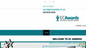 What Ecawards.co.uk website looked like in 2017 (6 years ago)