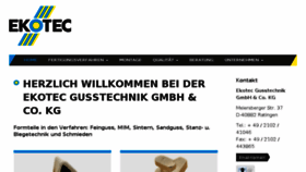 What Ekotec.de website looked like in 2017 (6 years ago)