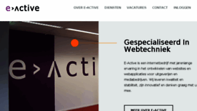 What E-active.nl website looked like in 2017 (6 years ago)