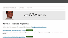 What Excelvbamaster.com website looked like in 2017 (6 years ago)