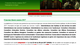 What Econcours.bf website looked like in 2017 (6 years ago)