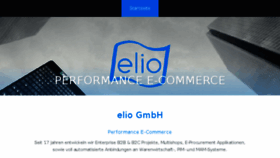 What Elio-systems.com website looked like in 2017 (6 years ago)