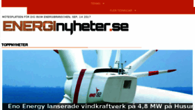 What Energinyheter.se website looked like in 2017 (6 years ago)