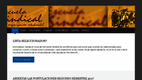 What Escuelasindical.org website looked like in 2017 (6 years ago)