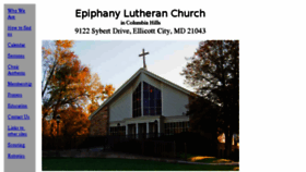 What Epiphanylutherancolumbia.org website looked like in 2017 (6 years ago)