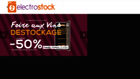What Electro-stock.fr website looked like in 2017 (6 years ago)