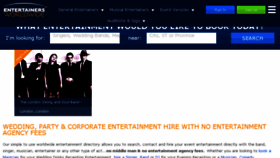 What Entertainersworldwide.com website looked like in 2017 (6 years ago)