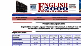 What English2000.com website looked like in 2017 (6 years ago)