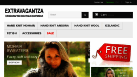 What Extravagantza.com website looked like in 2017 (7 years ago)