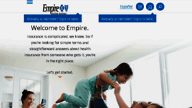 What Empireblue.com website looked like in 2017 (6 years ago)
