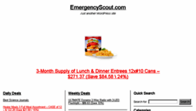 What Emergencyscout.com website looked like in 2017 (6 years ago)