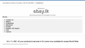 What Ebay.lk website looked like in 2017 (6 years ago)
