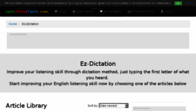 What Ez-dictation.com website looked like in 2017 (6 years ago)
