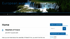 What Europeanwaterfalls.com website looked like in 2017 (6 years ago)