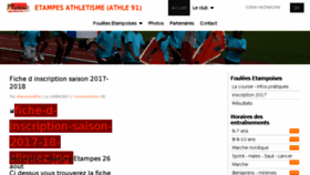 What Etampesathletisme.com website looked like in 2017 (6 years ago)