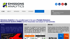 What Emissionsanalytics.com website looked like in 2017 (6 years ago)