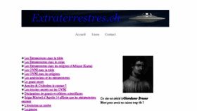 What Extraterrestres.ch website looked like in 2017 (6 years ago)