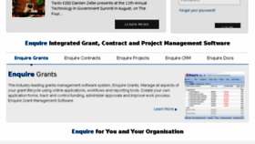 What Enquire.net.au website looked like in 2017 (7 years ago)