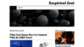 What Empiricalzeal.com website looked like in 2017 (6 years ago)