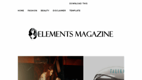 What Elements-magazine.com website looked like in 2017 (6 years ago)