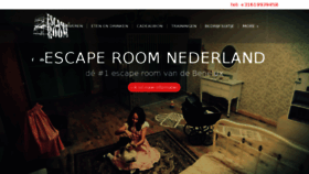 What Escaperoom.nl website looked like in 2017 (6 years ago)