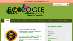 What Ecologienaturalcosmetics.com website looked like in 2017 (6 years ago)