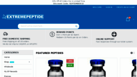 What Extremepeptide.ca website looked like in 2017 (6 years ago)