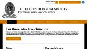 What Ecclsoc.org website looked like in 2017 (6 years ago)
