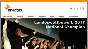 What Enactus.de website looked like in 2017 (6 years ago)