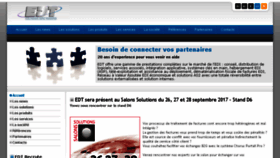 What Edt.fr website looked like in 2017 (6 years ago)