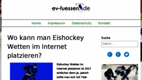 What Ev-fuessen.de website looked like in 2017 (6 years ago)