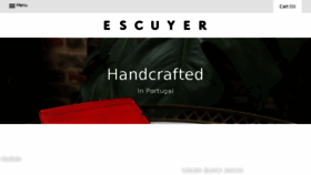 What Escuyer.com website looked like in 2017 (6 years ago)