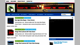 What Etransportasi.com website looked like in 2017 (6 years ago)