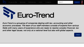 What Eurotrend.cz website looked like in 2017 (6 years ago)