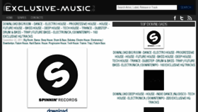 What Exclusive-music.dj website looked like in 2017 (6 years ago)