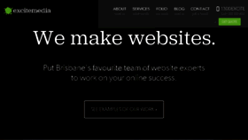 What Excitemedia.com.au website looked like in 2017 (6 years ago)