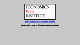 What Economicswebinstitute.org website looked like in 2017 (6 years ago)