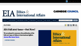 What Ethicsandinternationalaffairs.org website looked like in 2017 (6 years ago)