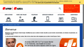 What Espaceclient.aprr.fr website looked like in 2017 (6 years ago)