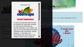 What Edenvape.fr website looked like in 2017 (6 years ago)