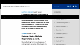 What Electricalbasicprojects.com website looked like in 2017 (6 years ago)