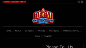 What Elementtattoo.com website looked like in 2017 (6 years ago)