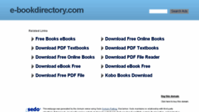 What E-bookdirectory.com website looked like in 2017 (6 years ago)