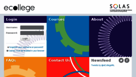 What Ecollege.ie website looked like in 2017 (6 years ago)