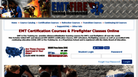 What Emtfiretraining.com website looked like in 2017 (6 years ago)