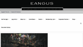 What Eangus.org website looked like in 2017 (6 years ago)