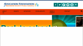 What Educationfoundationbcps.org website looked like in 2017 (6 years ago)