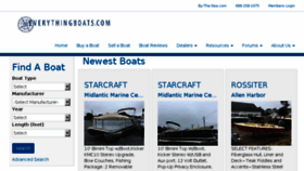 What Everythingboats.com website looked like in 2017 (6 years ago)